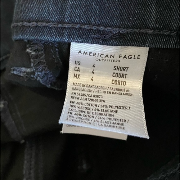 Women’s American Eagle Outfitters Dark Wash Pull On Jegging Jeans Size 4 - Picture 4 of 5